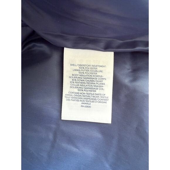 NWOT Lands End Women's Down Puffer Vest Large 14-16 Blue‎ Geometric Aztec - Picture 3 of 14